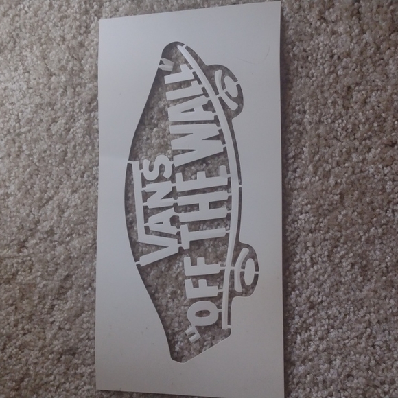 Vans off the wall paint stencil 12"x" 6 one of a kind from vans back in the day. - Picture 2 of 8